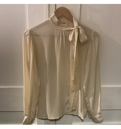 Blouse Saint-Laurent vintage lavallière TS/M