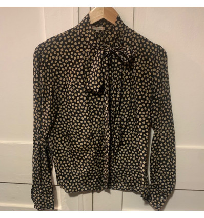 Blouse Saint-Laurent vintage lavallière T40/S/M