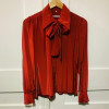 Blouse Saint-Laurent vintage lavallière TS