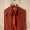 Blouse Saint-Laurent vintage lavallière TS