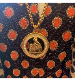 Collier Pendentif Lanvin Vintage - Années 80 - Signé Jeanne Lanvin - Occasion