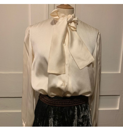 Blouse Saint-Laurent vintage lavallière T40/S