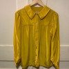 Blouse Saint-Laurent vintage soie moutarde T42/S/M