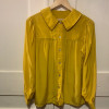 Blouse Saint-Laurent vintage soie moutarde T42/S/M