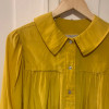 Blouse Saint-Laurent vintage soie moutarde T42/S/M
