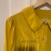 Blouse Saint-Laurent vintage soie moutarde T42/S/M