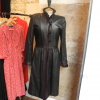 Manteau en cuir vintage Yves Saint-Laurent