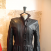 Manteau en cuir vintage Yves Saint-Laurent