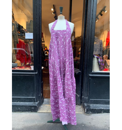 Robe vintage Laura Ashley dos nu