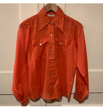 Blouse Saint-Laurent vintage saumon TS/M
