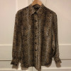 Blouse soie Yvan & Marzia vintage léopard
