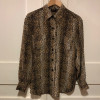 Blouse soie Yvan & Marzia vintage léopard