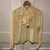 Blouse Emmanuelle Khanh vintage TS/M jaune