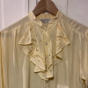 Blouse Emmanuelle Khanh vintage TS/M jaune