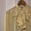 Blouse Emmanuelle Khanh vintage TS/M jaune