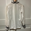 Blouse Saint-Laurent vintage dentelle et coton T38