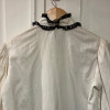 Blouse Saint-Laurent vintage dentelle et coton T38