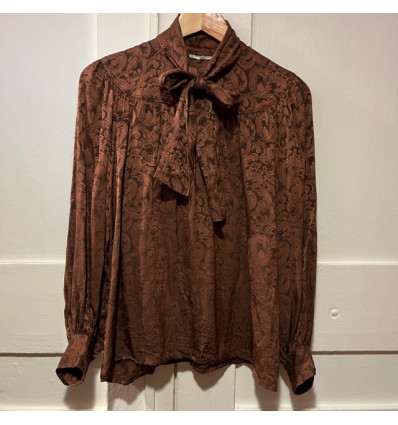 Blouse Saint-Laurent vintage lavallière T36/S
