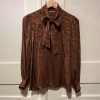 Blouse Saint-Laurent vintage lavallière T36/S