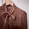 Blouse Saint-Laurent vintage lavallière T36/S