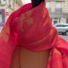 Echarpe longue Courreges vintage soie