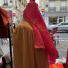 Echarpe longue Courreges vintage soie