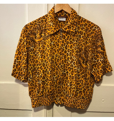 Blouse leopard Betty Barclay vintage TM