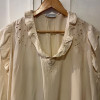Blouse Emmanuelle Khanh vintage soie frou frou