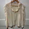 Blouse Emmanuelle Khanh vintage soie frou frou