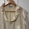 Blouse Emmanuelle Khanh vintage soie frou frou