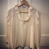 Blouse Emmanuelle Khanh vintage soie frou frou