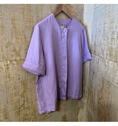 Blouse Celine vintage lin T40 pastel