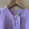 Blouse Celine vintage lin T40 pastel