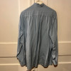 Blouse Saint-Laurent vintage soie T1 bleu ciel