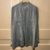 Blouse Saint-Laurent vintage soie T1 bleu ciel