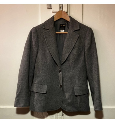 Veste Celine vintage gris anthracite T40