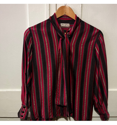 Blouse Per spook soie lavallière TS/M