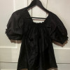 Blouse Kenzo vintage smockée noire TS