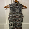 Pull col roulé sans manches Missoni vintage TS