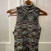Pull col roulé sans manches Missoni vintage TS