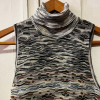 Pull col roulé sans manches Missoni vintage TS