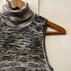 Pull col roulé sans manches Missoni vintage TS