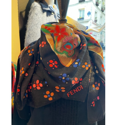 Carré Fendi vintage soie