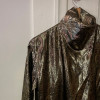 Blouse Guy Laroche vintage sopie lamée or