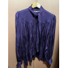 Blouse Saint-Laurent vintage lavallière violette T36