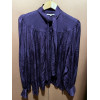 Blouse Saint-Laurent vintage lavallière violette T36