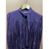Blouse Saint-Laurent vintage lavallière violette T36