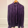 Blouse Saint-Laurent vintage lavallière violette T36