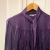Blouse Saint-Laurent vintage lavallière violette T36