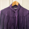 Blouse Saint-Laurent vintage lavallière violette T36